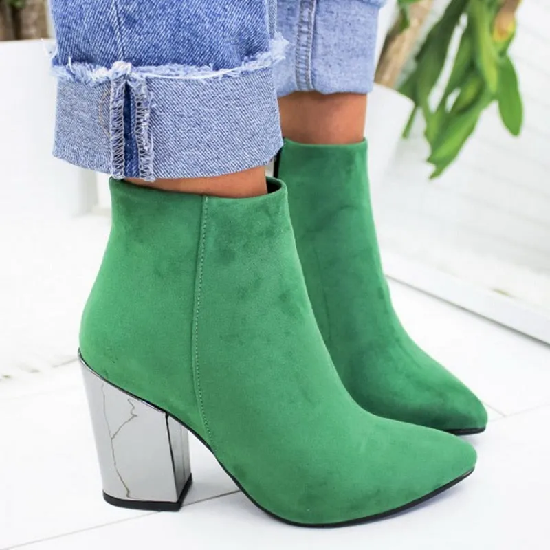 Stylish Ankle Boots. Gift for Her. Winter Platform Boots. Women's Evening Boots. WickedYo.