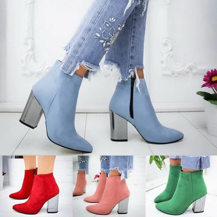 Stylish Ankle Boots. Gift for Her. Winter Platform Boots. Women's Evening Boots. WickedYo.