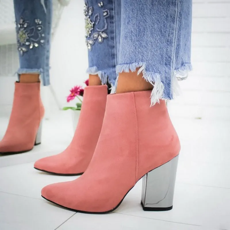 Stylish Ankle Boots. Gift for Her. Winter Platform Boots. Women's Evening Boots. WickedYo.
