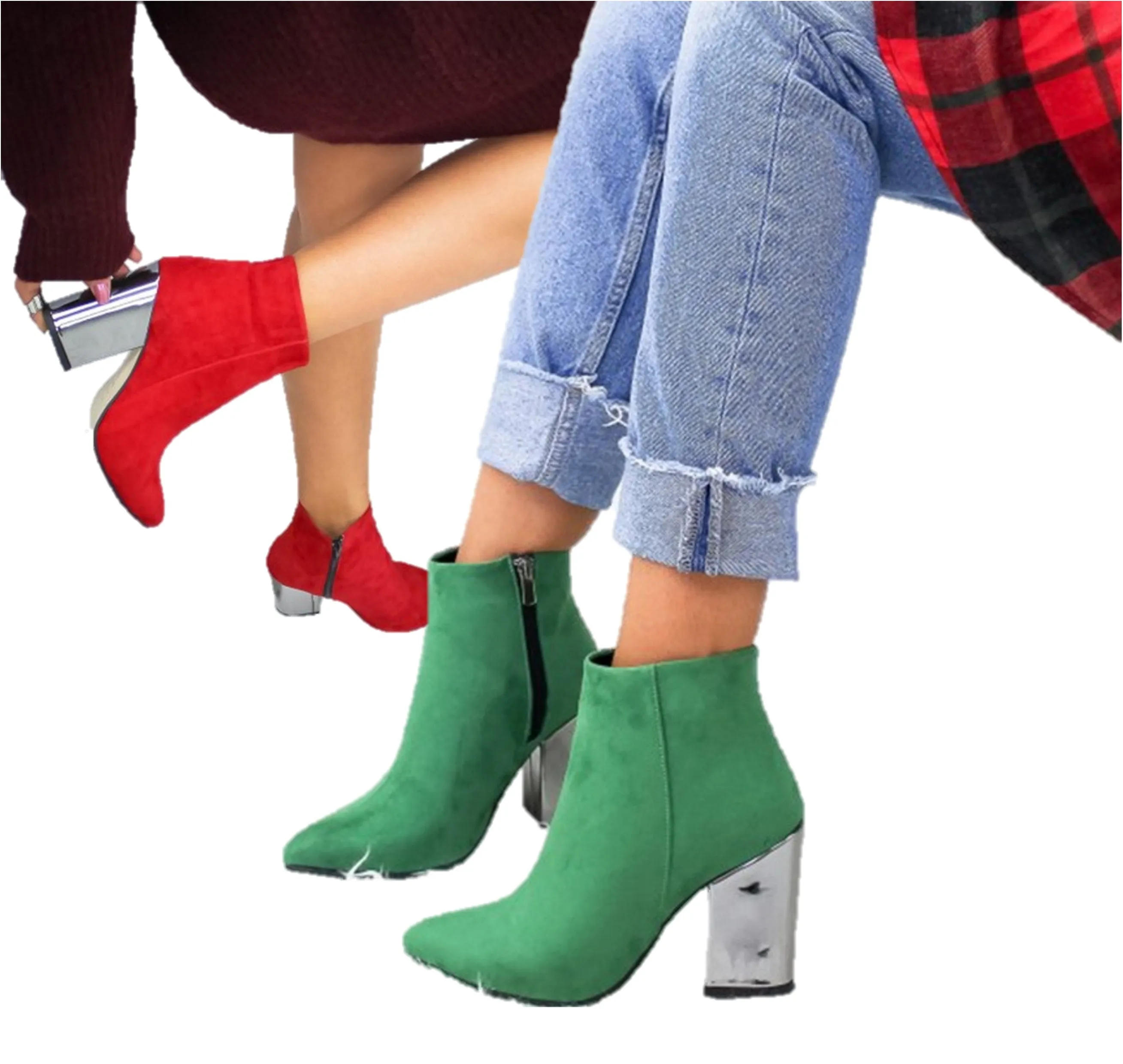 Stylish Ankle Boots. Gift for Her. Winter Platform Boots. Women's Evening Boots. WickedYo.