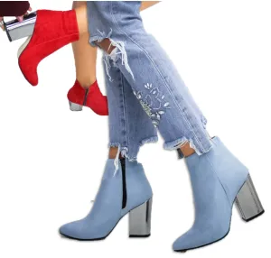 Stylish Ankle Boots. Gift for Her. Winter Platform Boots. Women's Evening Boots. WickedYo.