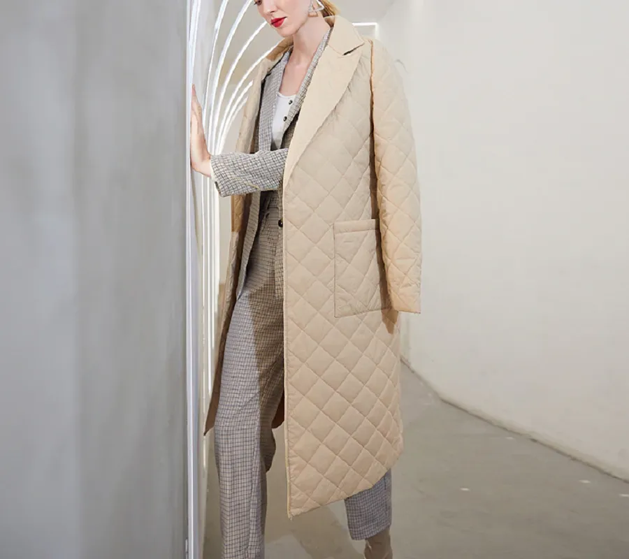 Stylish Long straight winter coat