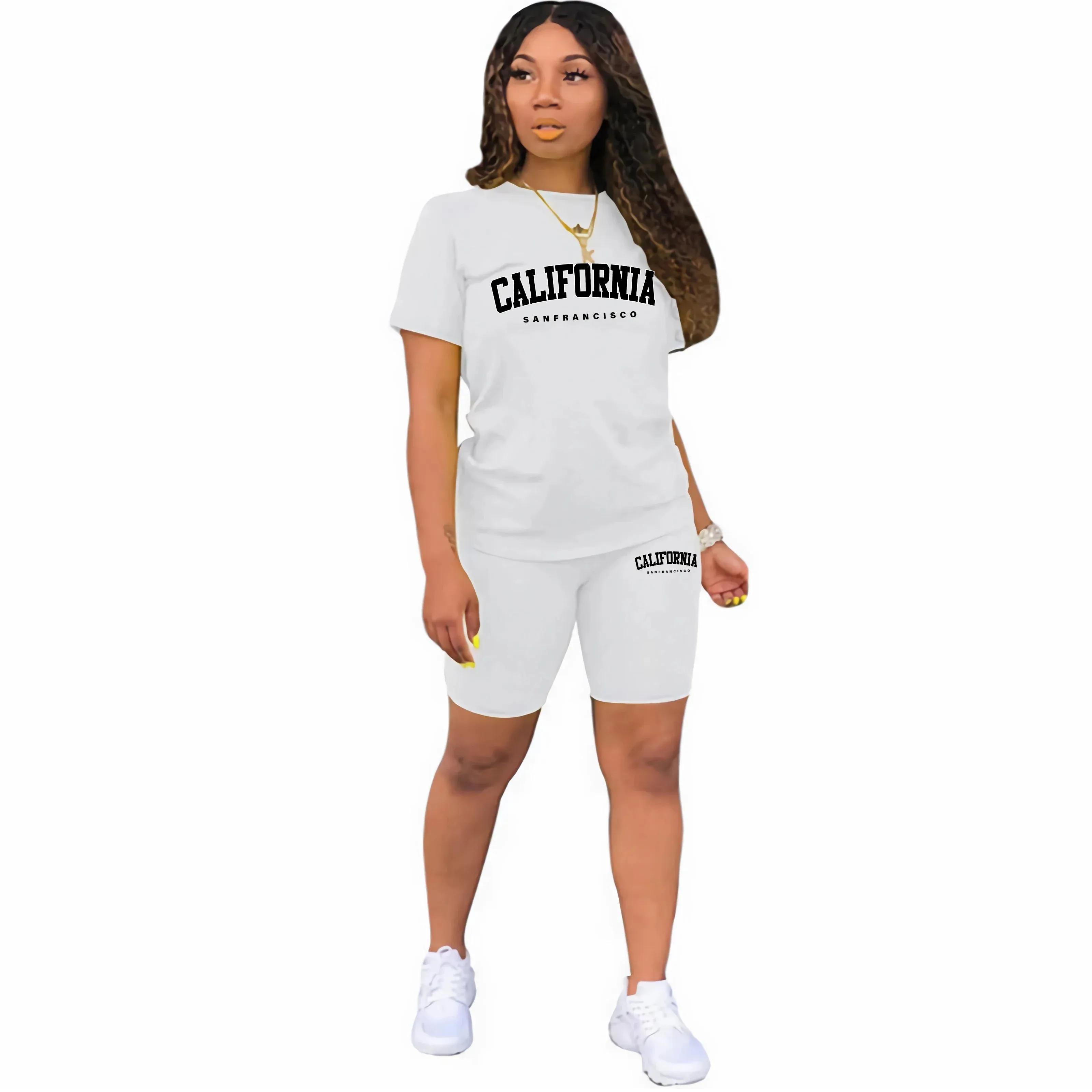 Summer Print Tracksuit Set