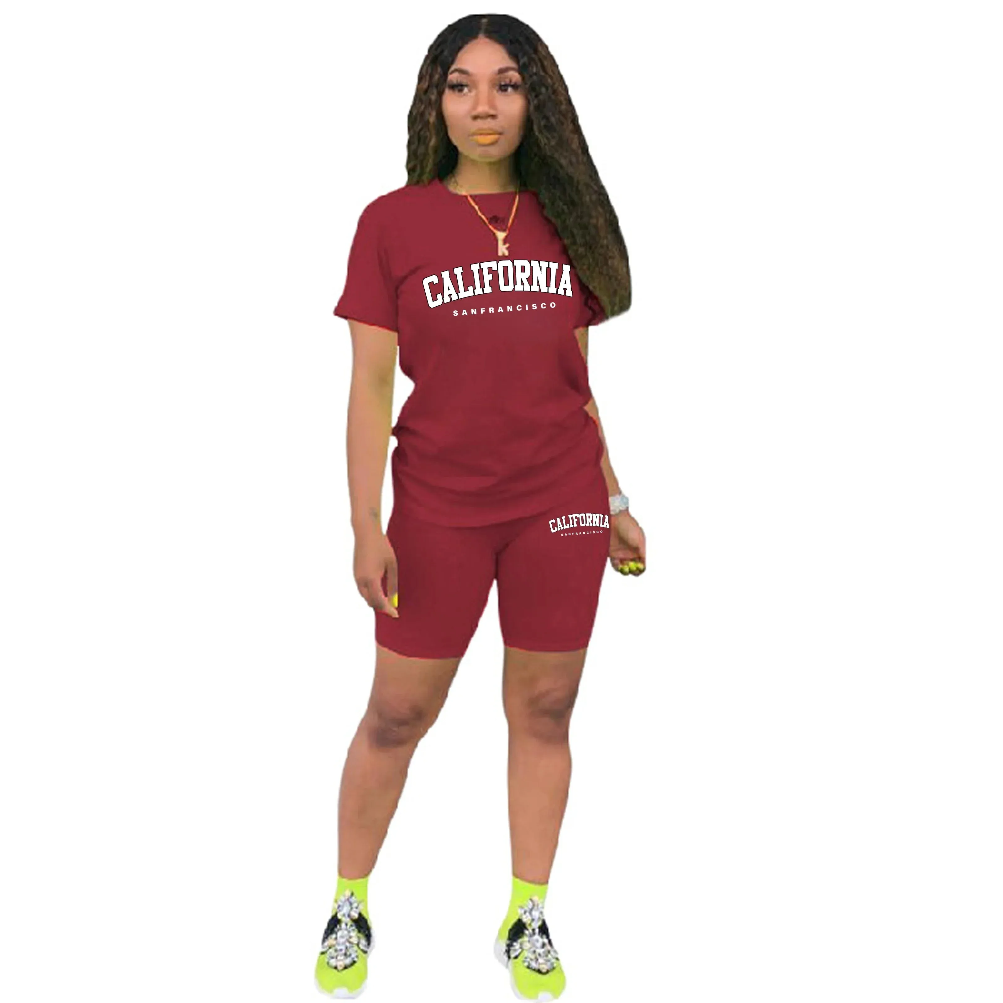 Summer Print Tracksuit Set