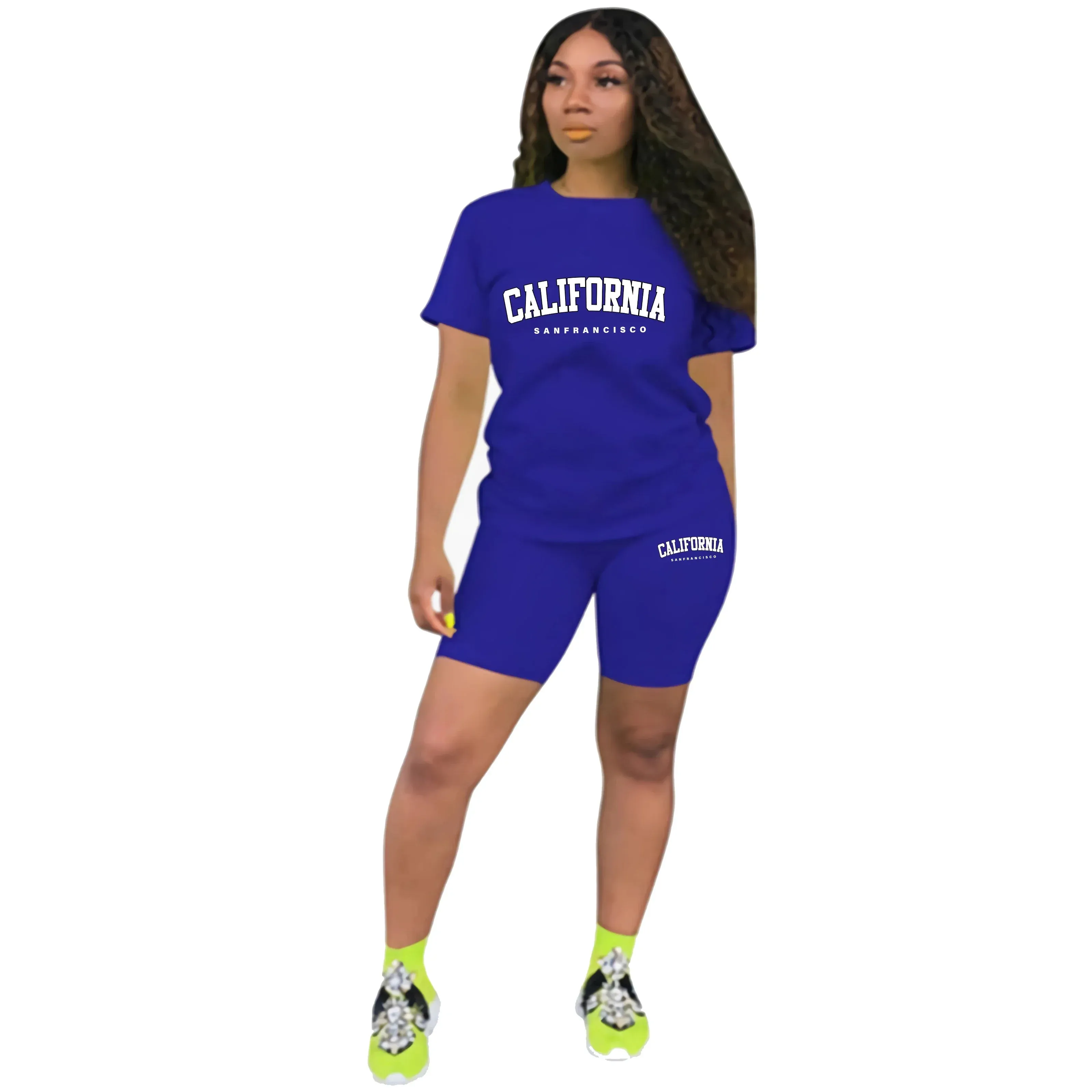 Summer Print Tracksuit Set