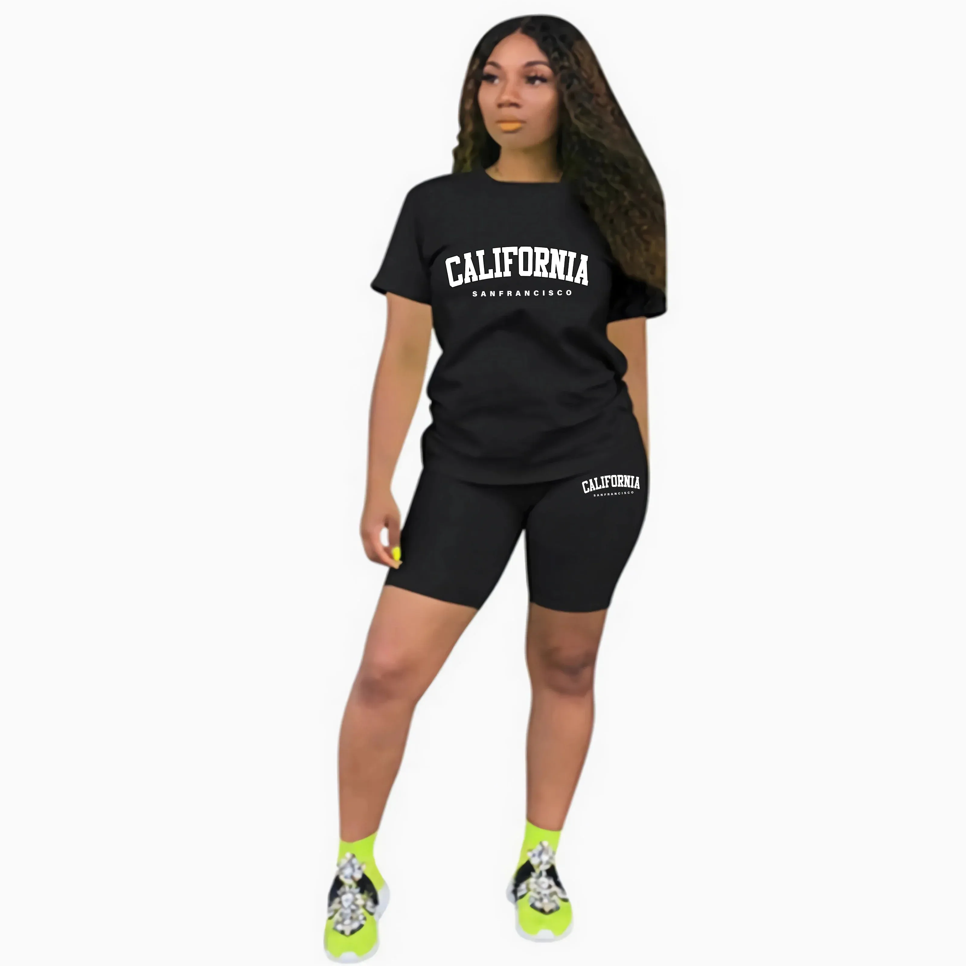 Summer Print Tracksuit Set
