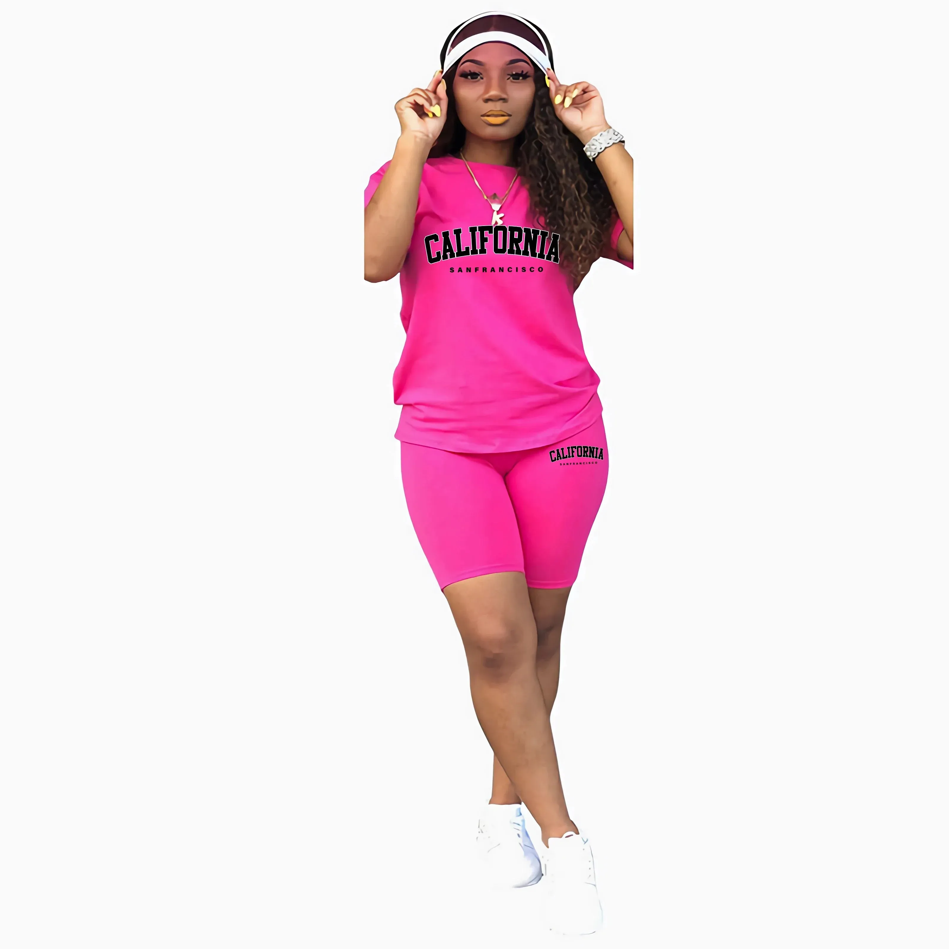Summer Print Tracksuit Set