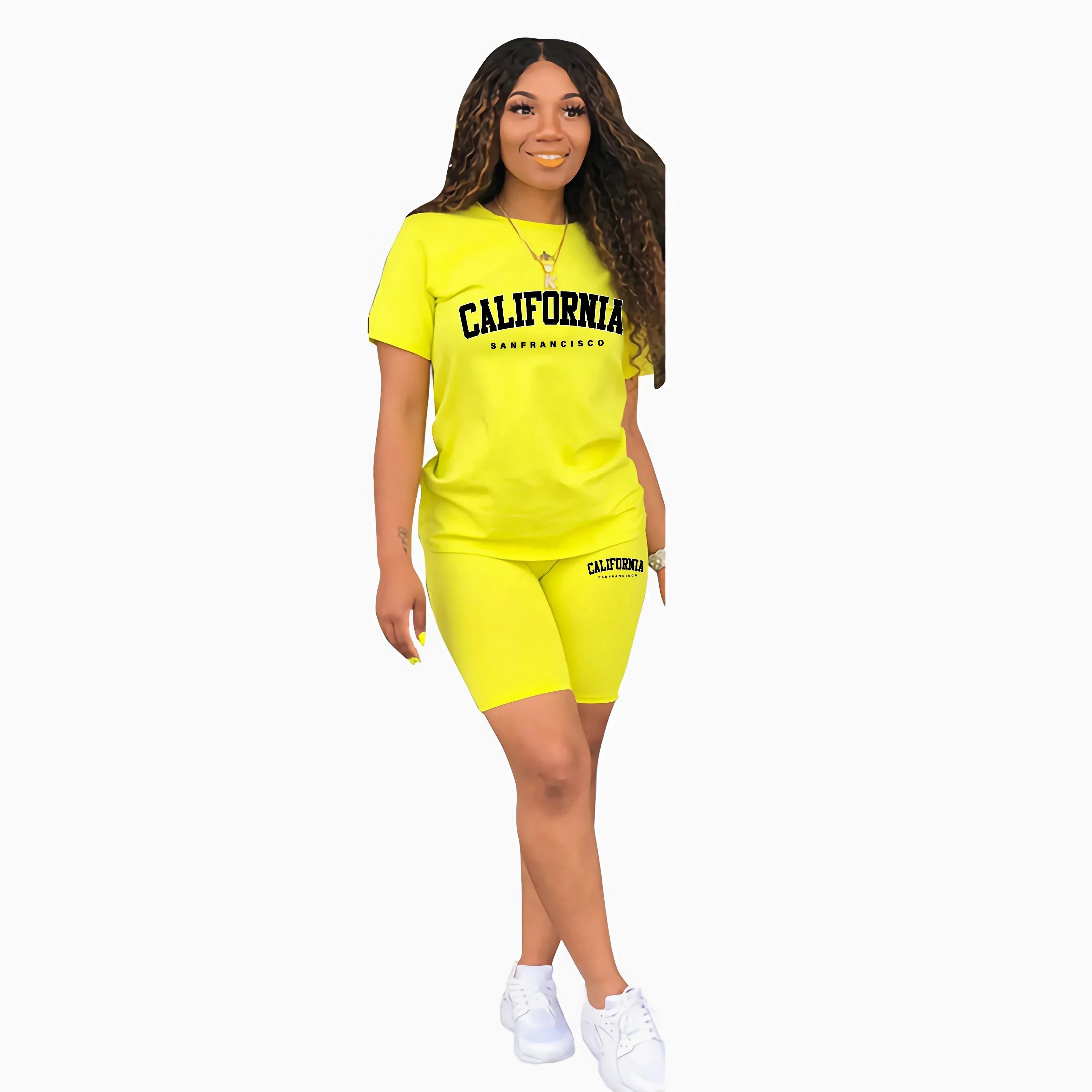 Summer Print Tracksuit Set
